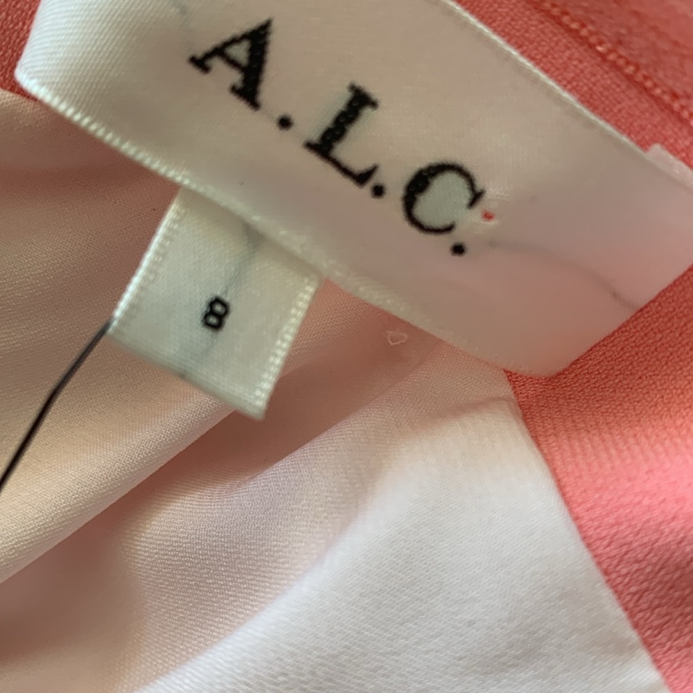 A.L.C. Strapless Dress in Soft Pink Pink Grapefruit size 8 - Picture 7 of 11